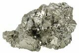 Striated, Cubic Pyrite Crystal Cluster - Peru #231527-1